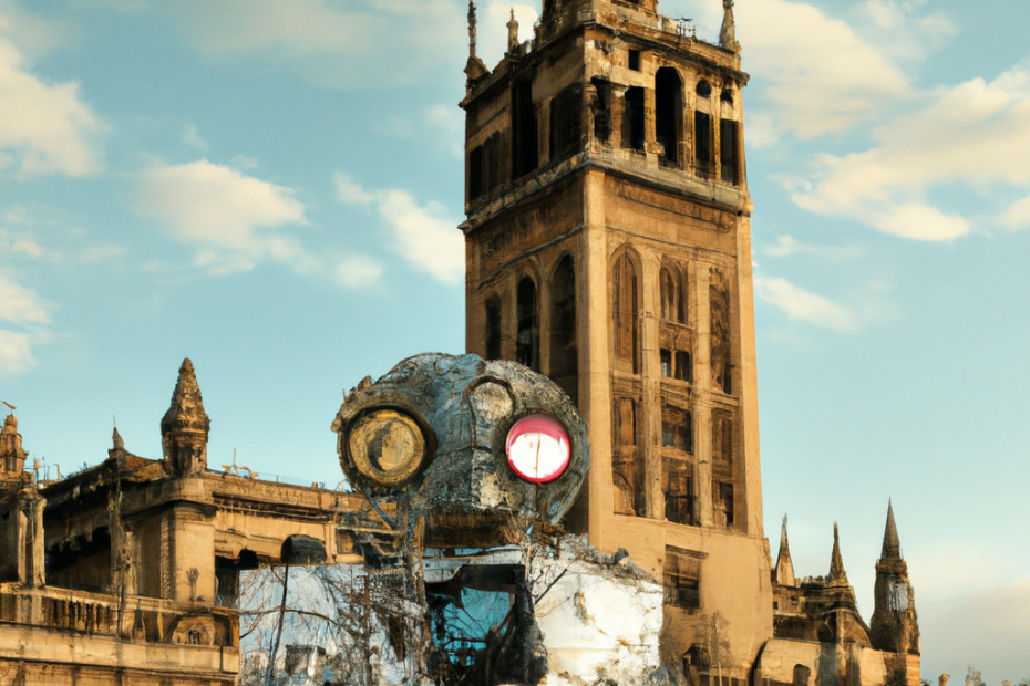 Un robot delante de la Giralda